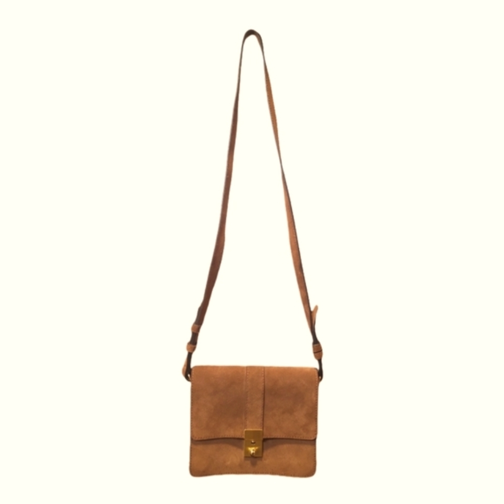 CLOSED | Brown Suede Shoulder / Crossbody Bag